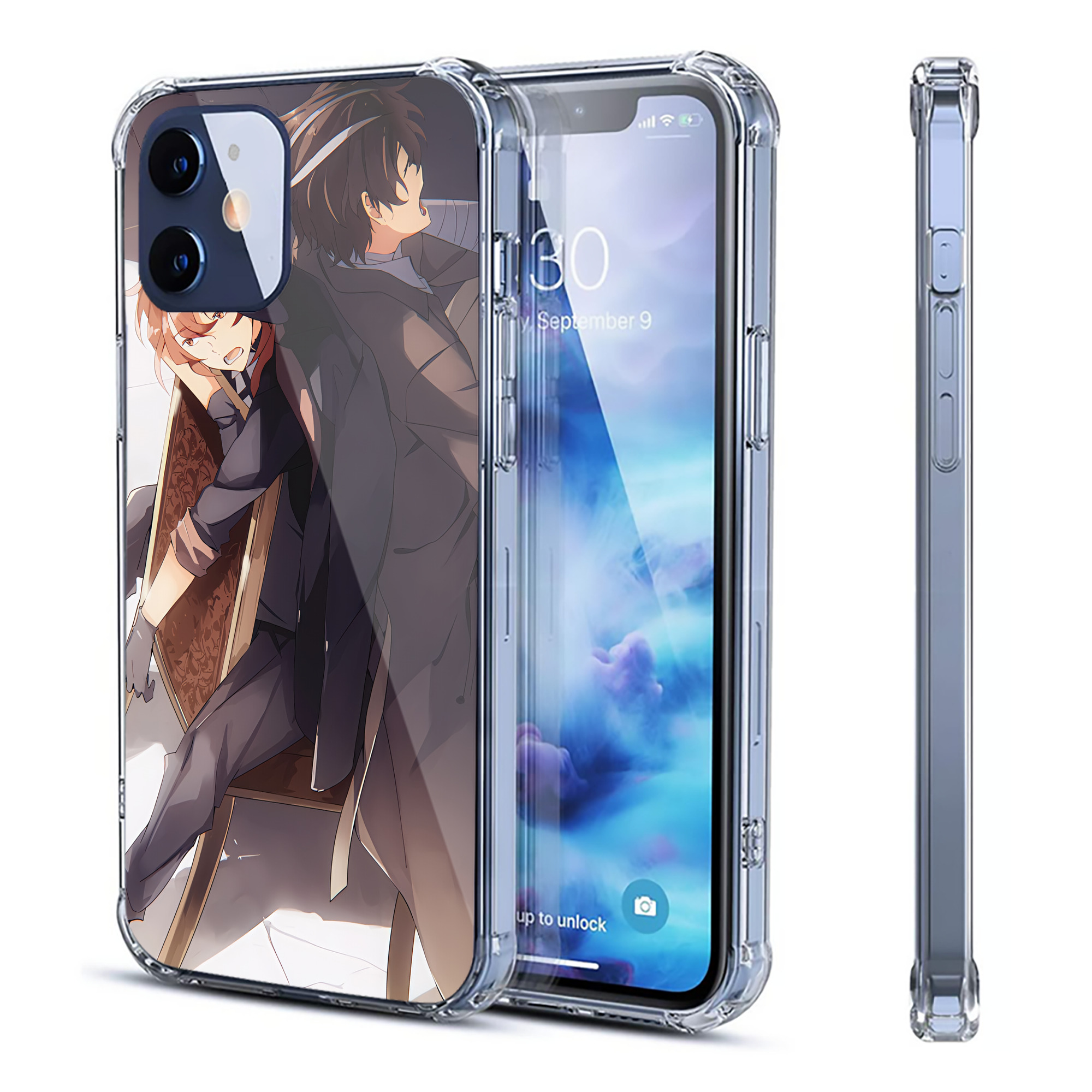 （画像用） 文豪ストレイドッグス Bungo Stray Dogs 【iPhone 12シリーズ対応】透明スマホケース（クリアソフトケース）